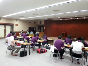 名古屋市立高校生海外派遣団の工場見学会開催